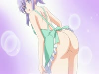 Sexy anime teen riding a huge cock